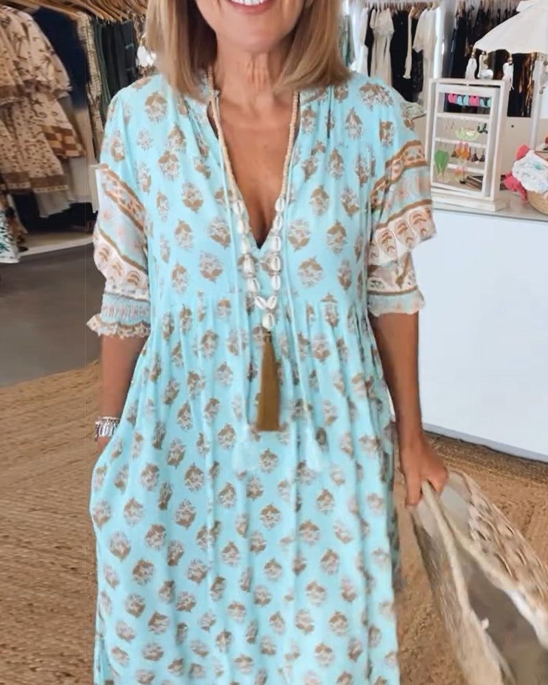 Hilga™ | Boho-Tunika med Frynser