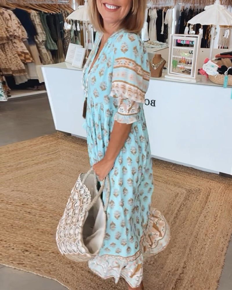 Hilga™ | Boho-Tunika med Frynser