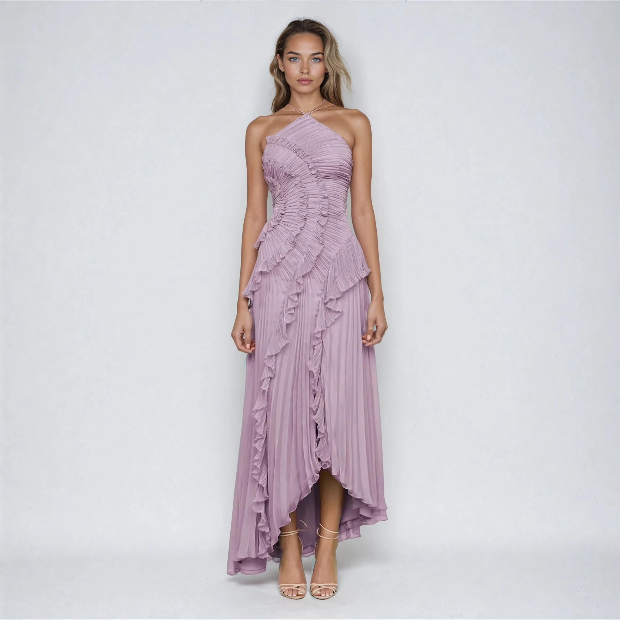 Hailey™ | Plisserte Asymmetrisk Kjole