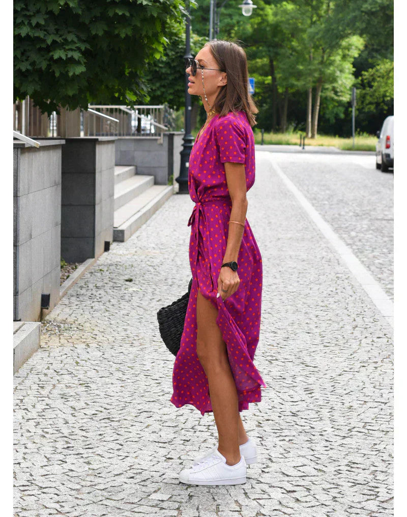 Suzanne - Elegant kjole med V-hals