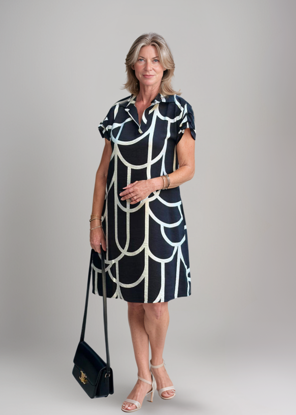 Anneliese™ | Polokjole med grafisk print