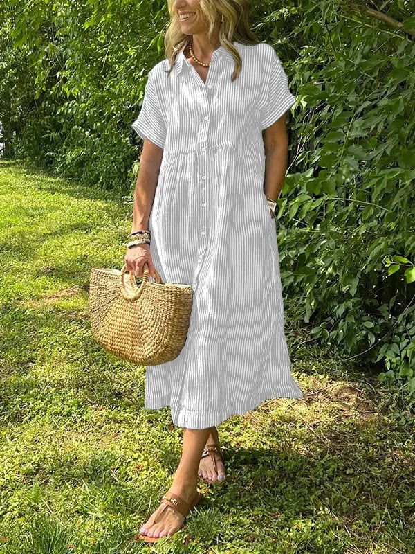 Sommersalg | Kvinners stripete kjole