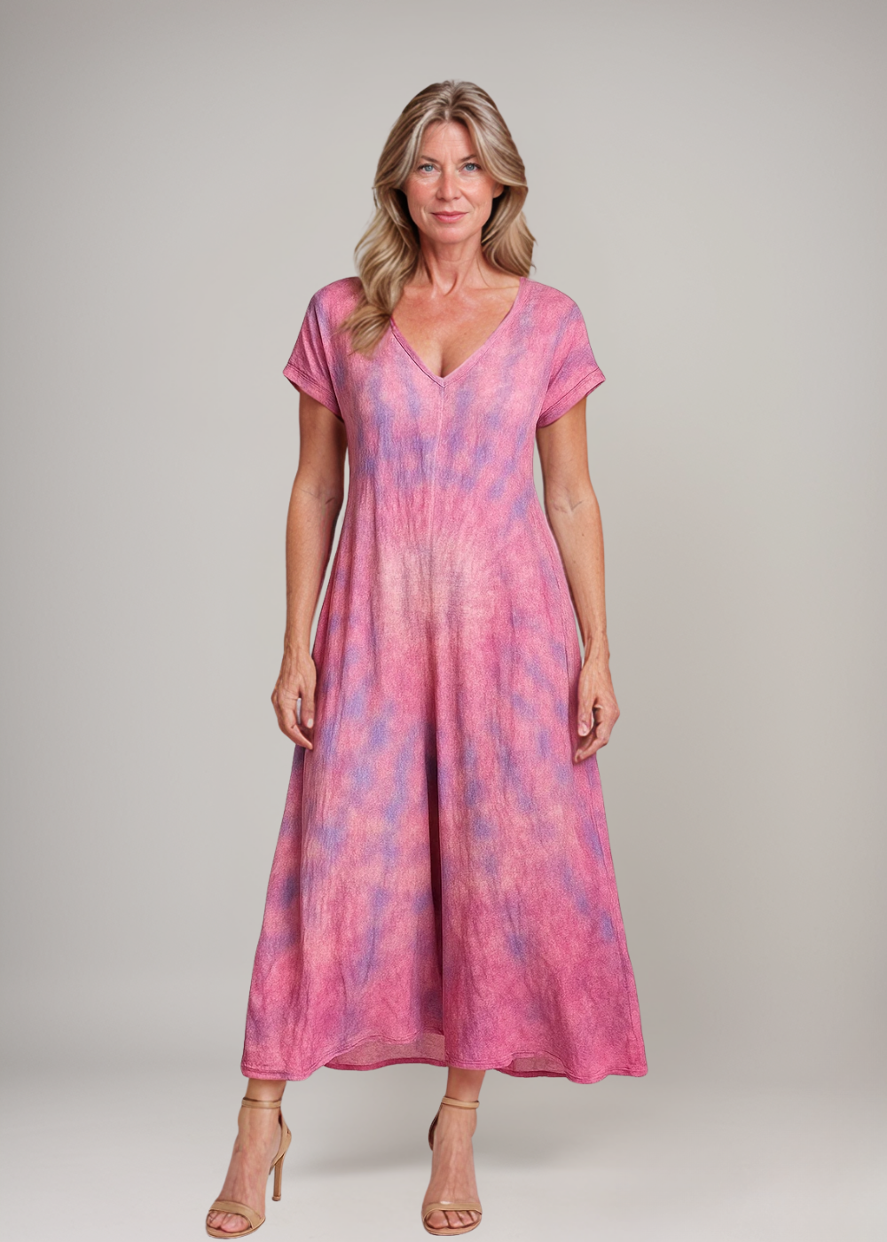 Elsie™ | Løs Batik-Maxikjole