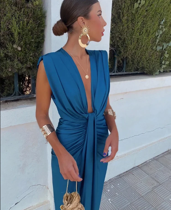 Grace - Elegant Plisserte Kjole