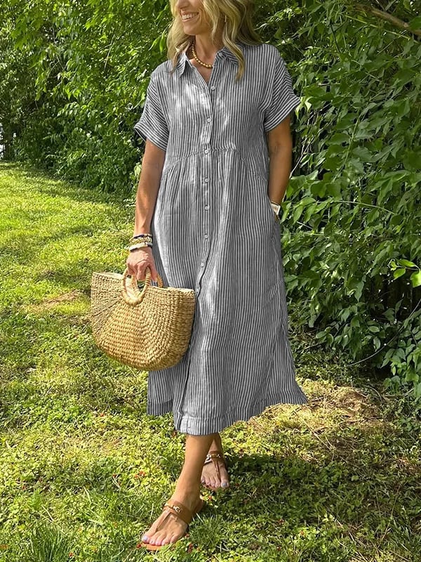 Sommersalg | Kvinners stripete kjole